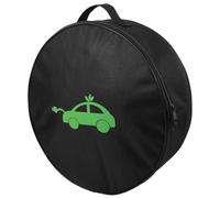 Healeved Estuche Redondo para Cargador de Coche Eléctrico Bolsa Organizadora y Resistente al Fuego Almacenamiento Portátil para Cables y Herramientas de Vehículos Eléctricos Protección