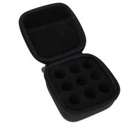 Healeved Estuche Refrigerador de Insulina Negro para Viaje con 9 Ranuras, Interior Acolchado de Espuma Eva, Organizador Compacto para Estándar de 10 Ml, Almacenamiento Seguro para Péptidos