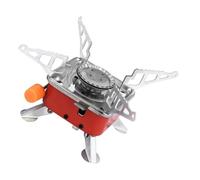 Healeved Estufa de Gas Portátil para Camping Plegable de Aleación de Aluminio y Hierro Fundido Mini Hornillo para Exteriores y Picnic Compatible Combustible Natural Adecuado para