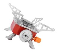 Healeved Estufa de Gas Portátil Plegable de Metal y Aleación de Aluminio Mini Hornillo para Camping al Aire Libre Picnic y Senderismo Ligera y Compacta para Uso Turístico