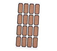 Healeved Etiquetas Adhesivas de Madera Autoadhesivas 48 Unidades Diseño de Vetas de Madera Natural Tamaño Pequeño Rectangular para Etiquetado y Clasificación Hogar y Oficina Ideales