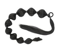 Healeved Extensión De Cabello Ponytail Burbuja Larga 75 Cm Sintético Para Mujeres Negras y Fiesta Sin Marcas Con Volumen Natural