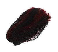 Healeved Extensión de Coleta Afro Cordón 50cm Coleta Rizada Sintética para Mujer Postizo Fibra de Alta Temperatura para Eventos Obsequios