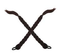 Healeved Extensión de Coleta Trenzada Extensión de Trenza de Cabello Sintética Conjunto de Postizo de Coleta para Fiestas de Trabajo o Atuendos Informales