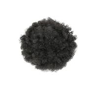 Healeved Extensión de Moño Afro Rizado Corto para Mujer y Niña, Fibra Sintética Resistente al Calor y Tamaño Ajustable, Adecuado para Peinados Naturales
