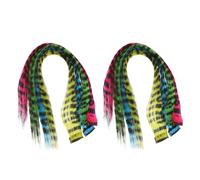 Healeved Extensiones de Cabello Clip sin Costuras Estampado Leopardo, 8 Piezas de Fibra Resistente al Calor, para Mujer y Adolescente, Accesorios de Fiesta y Uso Diario, Cabello Liso Largo