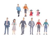 Healeved Figuras en Miniatura a Escala 1/25 12 Piezas de Modelos de Personas de Plástico Multicolor para Maquetas Decorativas y Creativas Ideales para Proyectos Profesionales y Juegos