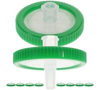 Healeved Filtro Microporoso 10 Piezas Diámetro 25 MM Tamaño de 045 Μm Material Plástico Seguro para Filtración de Líquidos Orgánicos y Acuosos Equipo de Laboratorio Color Aleatorio