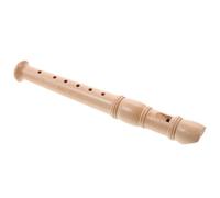 Healeved Flauta Dulce de Madera Natural para Clarinete de 6 Agujeros para Principiantes Instrumento Musical Educativo Portátil Tamaño Compacto Color Madera Clásica Adecuado para