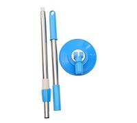 Healeved Fregona Telescópica Escoba Microfibra Fregona Limpieza Raspador Herramienta Piso Fregona Mango Reemplazo Fregona Giratorio 360 Para Rotar Azul Reemplazo Cabeza Retráctil Plástico