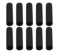 Healeved Funda Antideslizante de Silicona para Bolígrafo Tamaño 40X10 MM Paquete de 10 Unidades Negras Accesorio Ergonómico para Bolígrafos Rollerball Adecuado para Oficina y Estudio