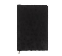 Healeved Funda de tela para libro del : tamaño A6 - Protector de cuaderno de tela negra de 5,78" x 4" con estuche para bolígrafo - Funda lavable para libro de texto escolar de bolsillo