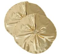 Healeved Funda Elástica para Calentador de Moxa Vertical 2 Piezas Cubierta de Tela Amarilla Resistente al Calor Borde Pespunteado Compatible Dispositivo de Terapia de Calor Herbal para