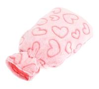 Healeved Funda Lavable y Reutilizable para Bolsa de Agua Caliente de 1l Material de Pelusa Suave y Diseño Decorativo Rosa para Protección Antiescaldaduras