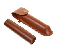 Healeved Funda Protectora de Cuero para Llave de Barrena Manual Funda Marrón para Herramientas de Exterior Resistente al Agua Diseño Cónico para Actividades al Aire Libre y Equipo de