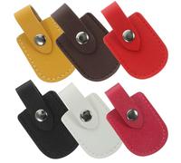 Healeved Funda Protectora para Tijeras y Alicates de Cutícula, 6 Piezas de Pu Multicolor, Cubiertas Protectoras para Cortaúñas y Pinzas, Accesorio Esencial para Manicura Color Aleatorio