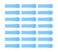 Healeved Fundas de Silicona Azules para Puntas de Cuchara de Oreja, 100 Unidades Reutilizables para Limpiador de Oídos, Accesorios Reemplazables para Eliminación Confiable de Cerumen