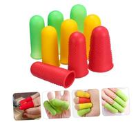 Healeved Fundas De Silicona Para Dedos Antiescaldaduras Con Diseño Antideslizante Reutilizables y Resistentes Colores Surtidos Para Protección y Seguridad Manual Tareas Prácticas