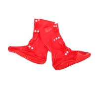 Healeved Fundas Impermeables para Botas de Senderismo Ajustables Antideslizantes, Cubiertas Antiarena para Desierto, Polainas Altas Rojas Talla 38-39 para Trekking y Actividades al Aire