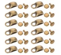 Healeved Ganchos Metálicos para Botas de Senderismo 50 Pcs, Reemplazo Gancho para Cordones de Botas con Remaches de Aleación, Accesorios Reparación Calzado para Trekking y