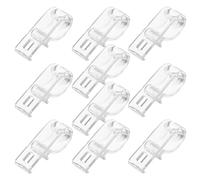 Healeved Ganchos para Persianas Enrollables Cadena de Cuentas, Gancho de Fijación Transparente Resistente, 10 Piezas para Cortinas y Estores, Accesorios para Cortinas y Hogar