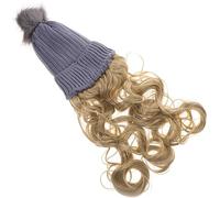 Healeved Gorro Beanie Peluca Larga y Realista Para Mujer Extensiones De Cabello Suave y Cálido Para Invierno Accesorio De Moda Para Cambiar De Estilo Rápidamente