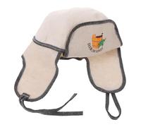 Healeved Gorro de Sauna Unisex de Lana Patrón Bordado Estilo Nórdico y Diseño Artístico, Reutilizable y Protección Cuero Cabelludo en Sala de Vapor y Viajes