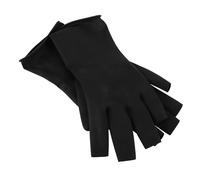Healeved Guantes de Látex Impermeables para Lavado de Cabello Reutilizables Resistentes al Aceite Accesorios de Peluquería Talla Negro
