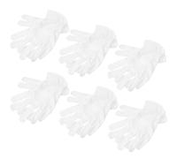 Healeved Guantes de Microfibra Antiestáticos para Hombre y Mujer 6 Pares sin Polvo Tamaño Medio para Manipulación de Joyería Inspección de Obras de Arte y Entornos Electrónicos