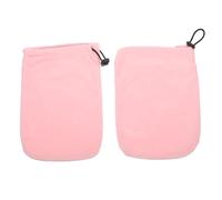 Healeved Guantes De Terapia Con Cera De Parafina Para Hidratación y Calor Manoplas De Algodón Con Banda Elástica Para Cuidado De Manos Spa y Uso Doméstico Color Rosa