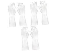 Healeved Guantes Domésticos 3 Pares Guantes De Pvc Guantes Para El Hogar Impermeable Lavar Los Guantes Guantes De Lavavajillas