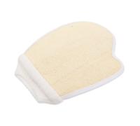 Healeved Guantes Exfoliantes De Lufa Doble Para Baño Manoplas Naturales Para Ducha Masaje Corporal y Limpieza Profunda De Color Beige Duraderos y Cómodos