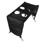 Healeved Hamaca de Aseo para Perros y Gatos Pequeños Plegable con Soporte | Acero Inoxidable, Montaje Rápido y Ahorro de Espacio, para Hogares y Centros Profesionales, Color Negro