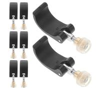 Healeved Hebilla de Bloqueo para Bastones de Trekking de Nailon Pack 8 Unidades con Tornillos y Tuercas Mango Externo Seguro para Senderismo Montañismo y Actividades al Aire Libre