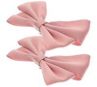 Healeved Hebilla de Zapato Lazo Rosa, Clip Decorativo para Zapatos y Clutch, Versátil y Desmontable, 2 Piezas Ideales para Compromiso y San Valentín