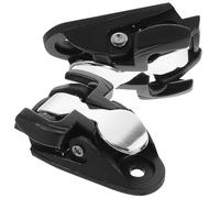 Healeved Hebillas para Patines en Línea 2 Piezas Negras y Plateadas Accesorio de Repuesto Ajustable para Correas de Zapatillas de Patinaje Compatible y Seguro para Reparación y Mejora de