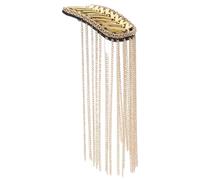 Healeved Hombrera Retro de Pedrería y Borlas Hechas a Mano Color Dorado Pasador para Trajes Formales Accesorio Elegante para Bodas y Eventos Broche de Hombro para Hombres