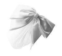 Healeved Horquilla De Lazo Venda Tocado De Niña Iglesia Prendas De Cabeza Arco Diademas Para Mujeres Tocado De Novia Diadema De Boda Adornos Para La Cabeza Para Mujeres Hilo Hilado Blanco