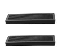 Healeved Humidificador de cigarros rectangular con regulador, 2 unidades. Humidificador portátil para un sabor más duradero, mayor humedad y frescura. Color negro.