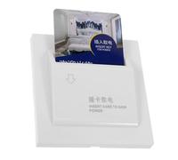 Healeved Interruptor de Lector de Tarjetas de 20, Interruptor de Control de Tarjeta, Pc, Diseño de 3 Hilos, Blanco, Corte Automático de Energía, para Hoteles y Casas de Huéspedes