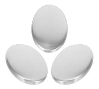 Healeved Jabón de Acero Inoxidable para Manos 3 Piezas Función de Eliminación de Olores y Apto para Lavavajillas, Adecuado para Usar en Cocina tras Manipular Alimentos Olorosos