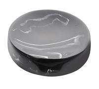 Healeved Jabonera de Resina Diseño Mármol Negro con Drenaje Rápido Soporte Práctico y Resistente para Baño y Cocina Almacenamiento Seguro y Decoración Moderna