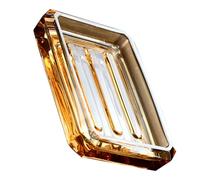 Healeved Jabonera de Vidrio Resistente al Desgaste, Práctica y Fácil de Llevar, Adecuado para Baño Diseño Decorativo Vintage y Funcionalidad Duradera Varios Estilos