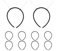 Healeved Juego de 10 Diademas Negras con Resortes para Fiestas de Disfraces, Accesorios de Cosplay Fáciles de Usar y Diseño Único para Mujeres en Celebraciones