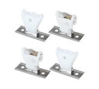 Healeved Juego de 2 Cerraduras de Polea para Cortinas Romanas y Persianas de Bambú Accesorios de Cordón Pequeños de Hierro y Plástico Pom Suministros para Persianas Domésticas Uso en