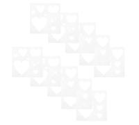 Healeved Juego de 30 Plantillas para Pintar Corazones Reutilizables de Plástico Lavables Tamaño 10X10 CM Plantillas para Manualidades Dibujo y Decoración Ideales para Arte y Proyectos