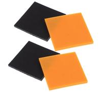 Healeved - Juego de 4 almohadillas protectoras antideslizantes para tacones altos cuadrados, kit de reparación fácil, reducción de ruido y desgaste de tamaño estándar 2.36X2.36X0.20 pulgadas
