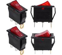 Healeved Juego de 4 Botones de Alternancia para Olla Eléctrica Interruptor de Palanca de Alta Resistencia para Sartén Eléctrica Repuesto Compatible Calentador Uso Industrial y Doméstico