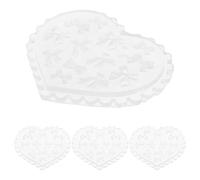 Healeved Juego de 4 Moldes de Silicona Reutilizables para Uñas Lazos 3D Plantilla Flexible para Decoración y Escultura de Uñas Herramienta para Manicura Creativa y Decoración Casera