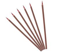 Healeved Juego de 6 Pinceles de Caligrafía de Madera para Profesionales y Principiantes, sin Pérdida de Pelo, Escritura Suave para Dibujo y Pintura